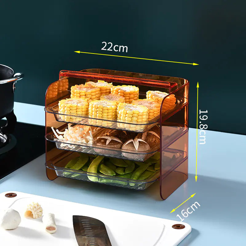 Portable Multi-Layer Kitchen Food Rack and Tray Stand