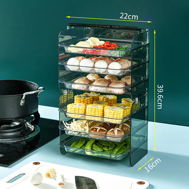 Portable Multi-Layer Kitchen Food Rack and Tray Stand