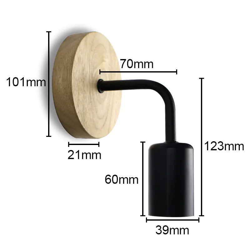 Modern Minimalist Iron Wall Lamp for Bedroom and Hallway