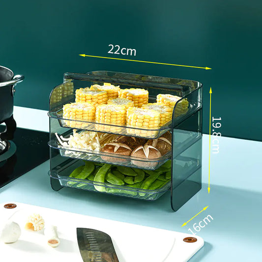 Portable Multi-Layer Kitchen Food Rack and Tray Stand